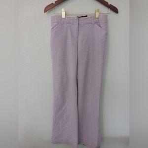 Body By Victoria Lavender Silver Pin Striped Dress Pants